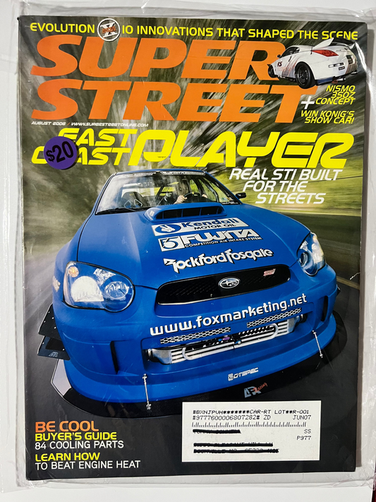 Super Street August 2006 "East Coast Player" Subaru Impreza STI