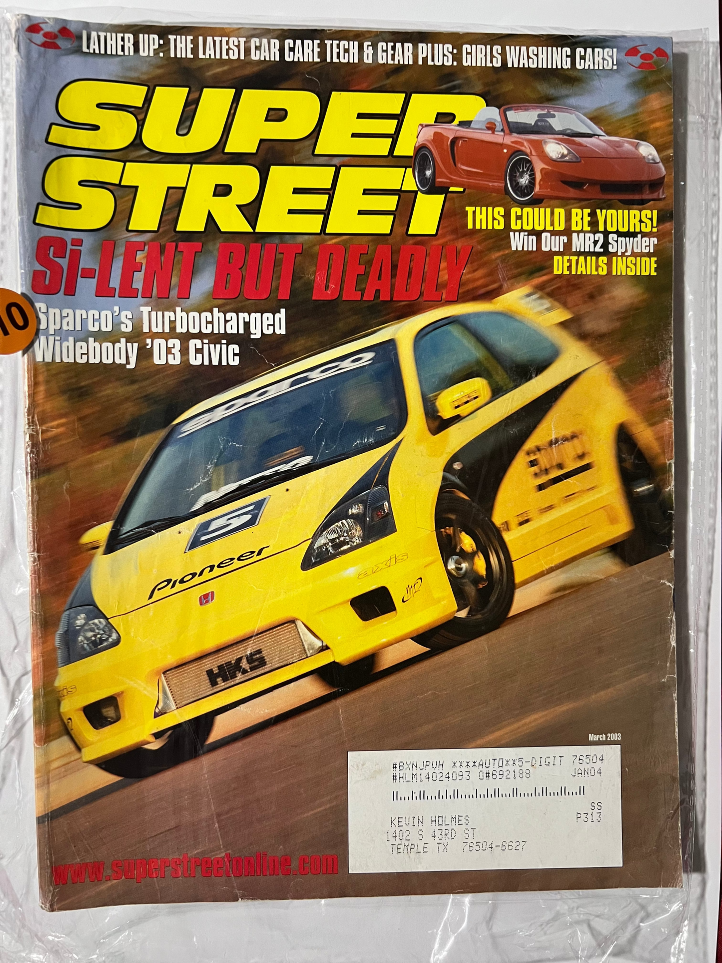 Super Street March 2002 "Si-lent but Deadly" Honda Civic EP3