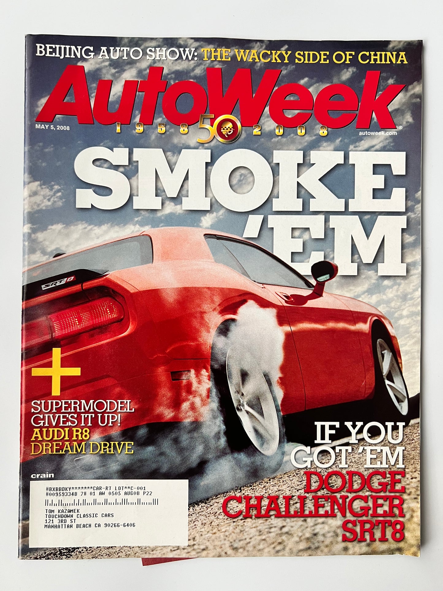 AutoWeek May 5 2008 "Smoke 'Em" Dodge Challenger