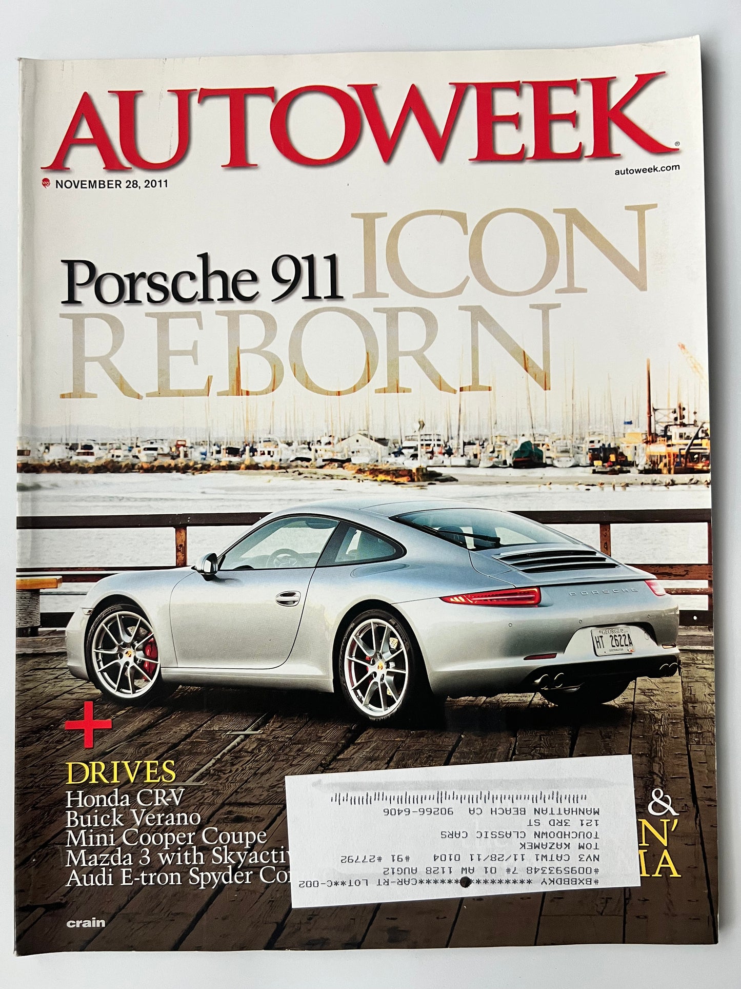 AutoWeek November 28 2011 "Icon Reborn" Porsche 911
