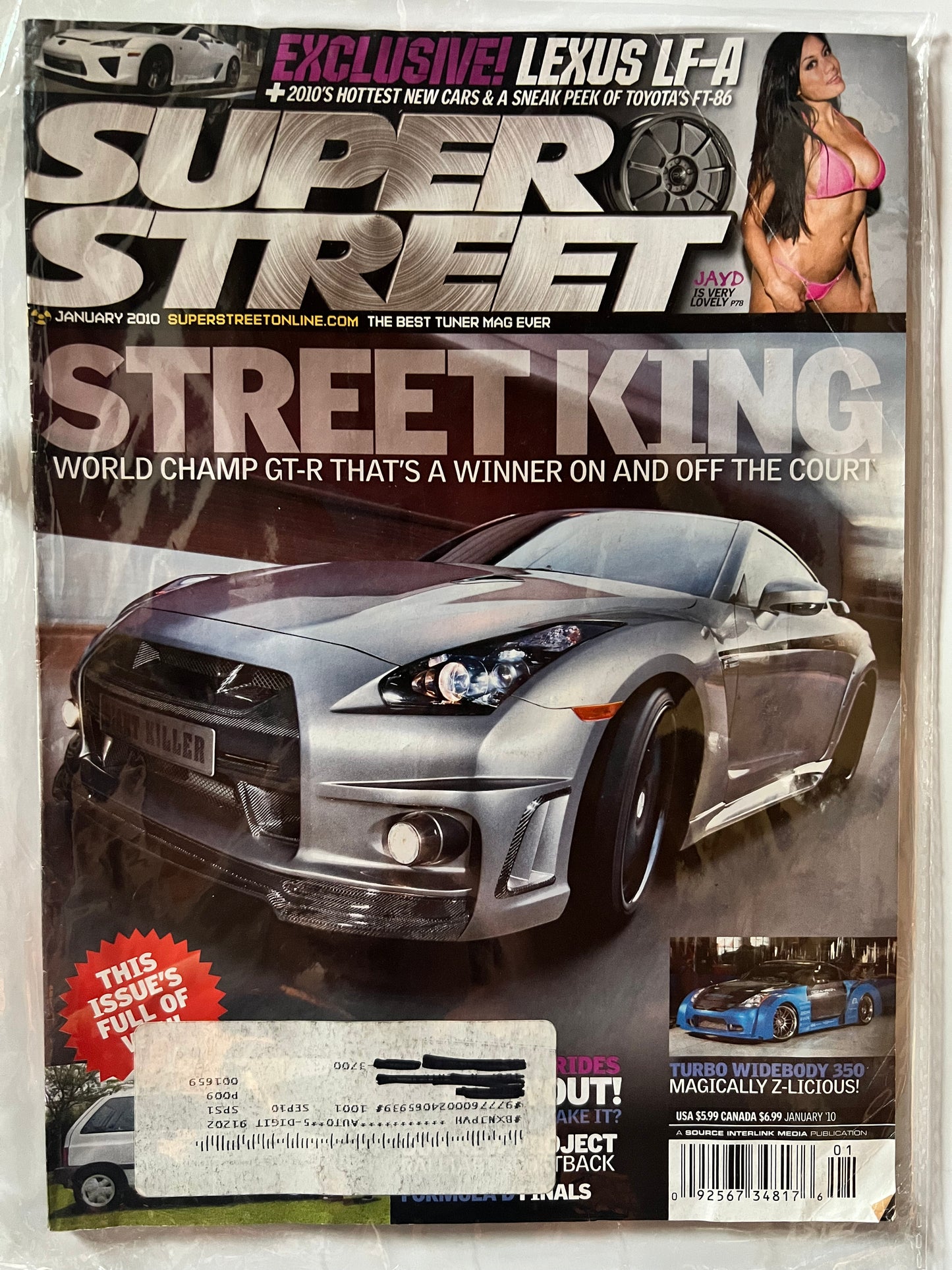 Super Street January 2010 "Street King" Nissan GTR R35