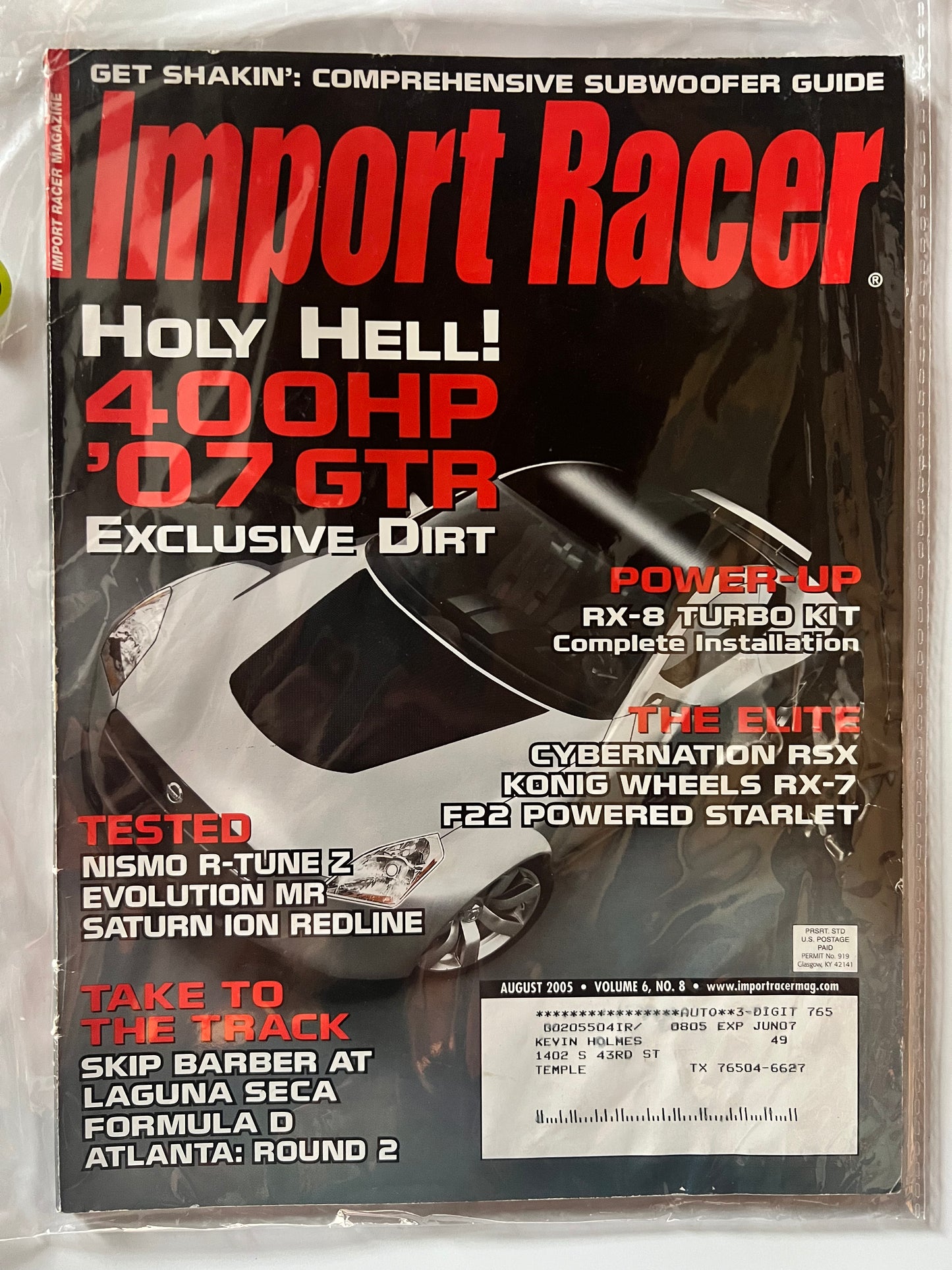 Import Racer August 2005 "Holy Hell" Concept Nissan GTR R35