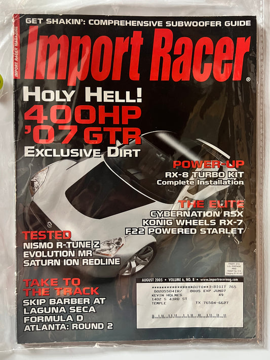 Import Racer August 2005 "Holy Hell" Concept Nissan GTR R35