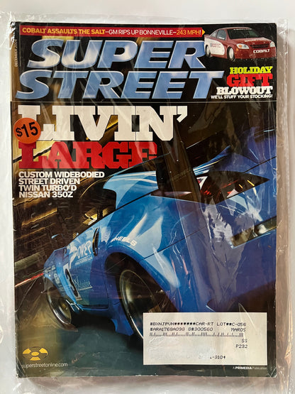 Super Street December 2004 "Livin Large" Nissan 350Z