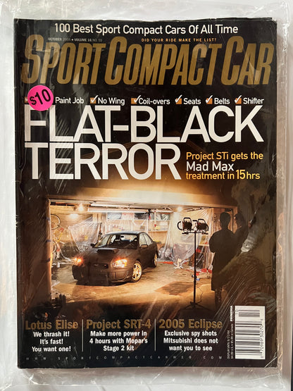 Sport Compact Car October 2004 "Flat Black Terror" Subaru Impreza