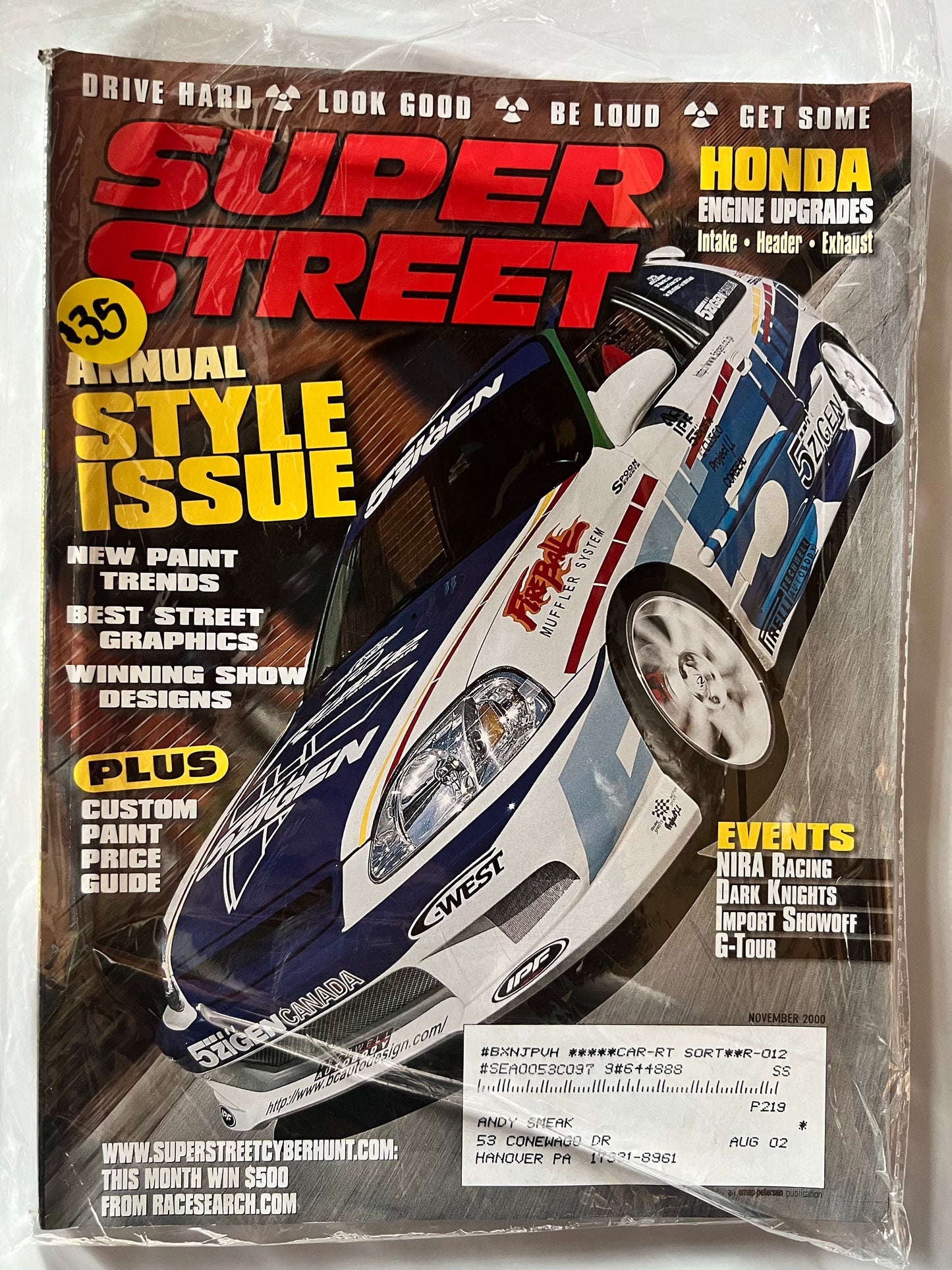 Super Street November 2000 "Annual Style Issue" Honda Civic EK
