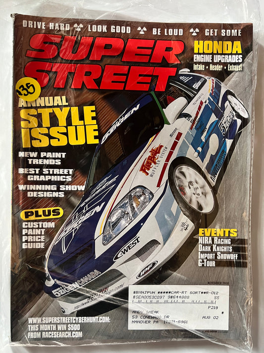 Super Street November 2000 "Annual Style Issue" Honda Civic EK