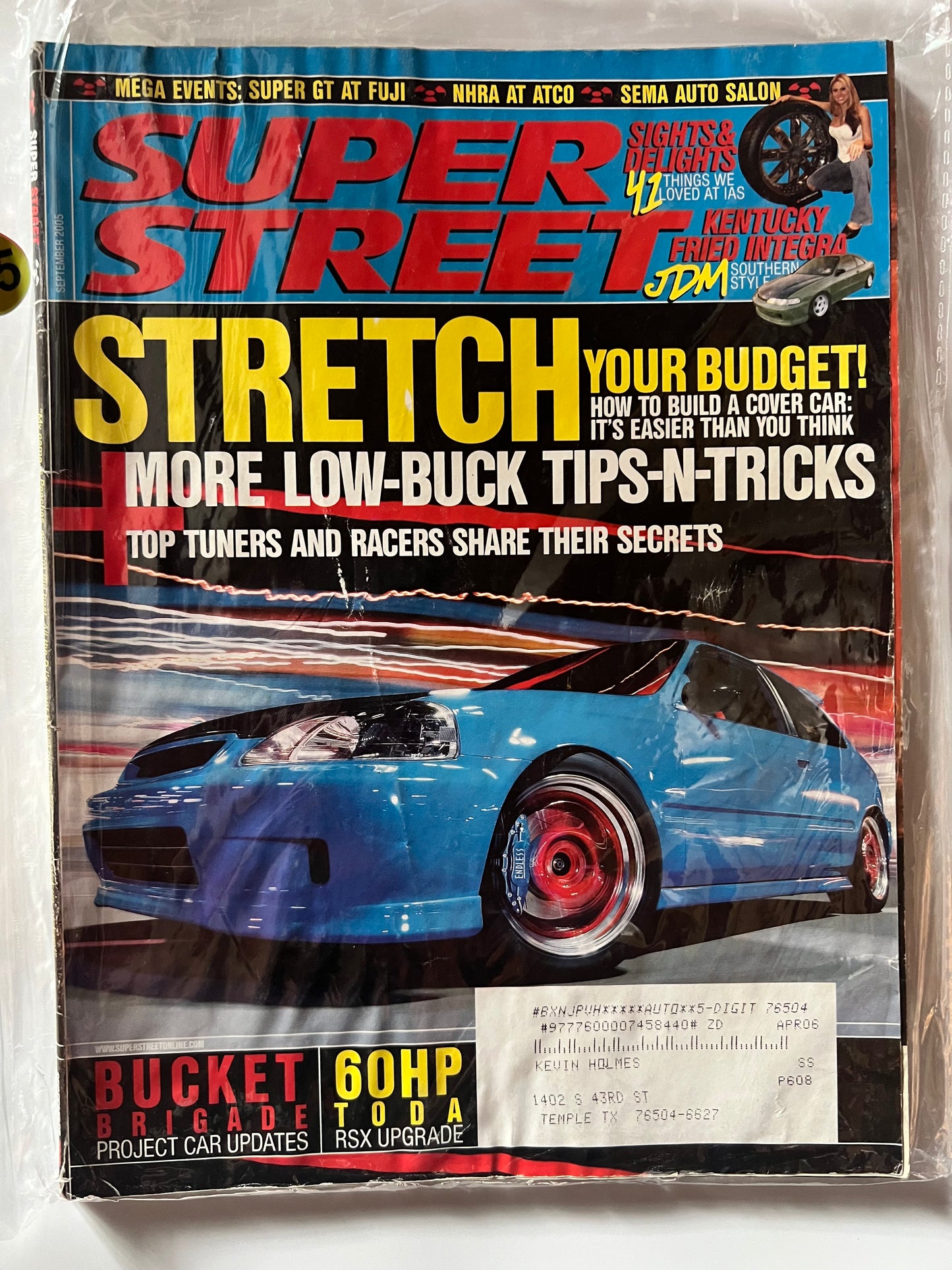 Super Street September 2005 "Stretch" Honda Civic EK