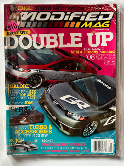 Modifed Mag April 2006 "Double Up" Honda Civic FG2