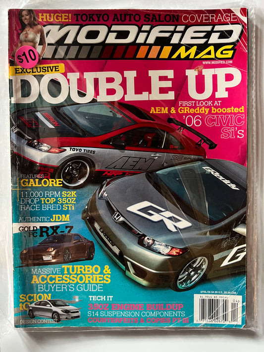 Modifed Mag April 2006 "Double Up" Honda Civic FG2