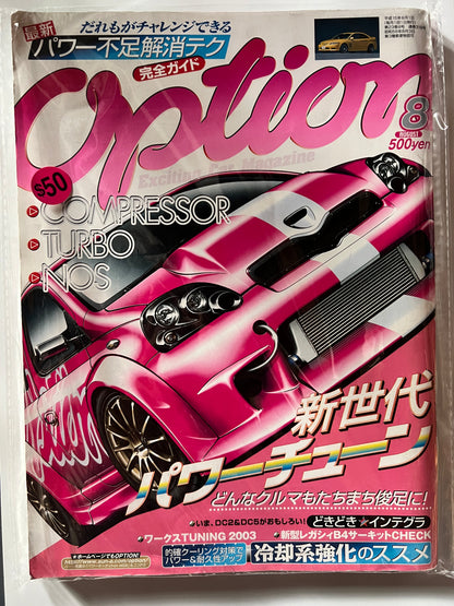 OPTIONS August 2003 Toyota Vitz JDM MAG