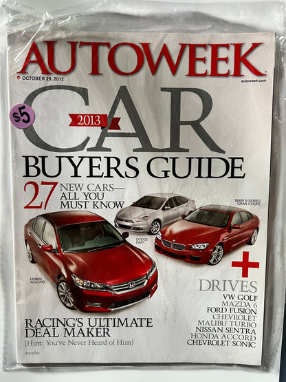AutoWeek October 29 2012 "2013 Car Buyers Guide"