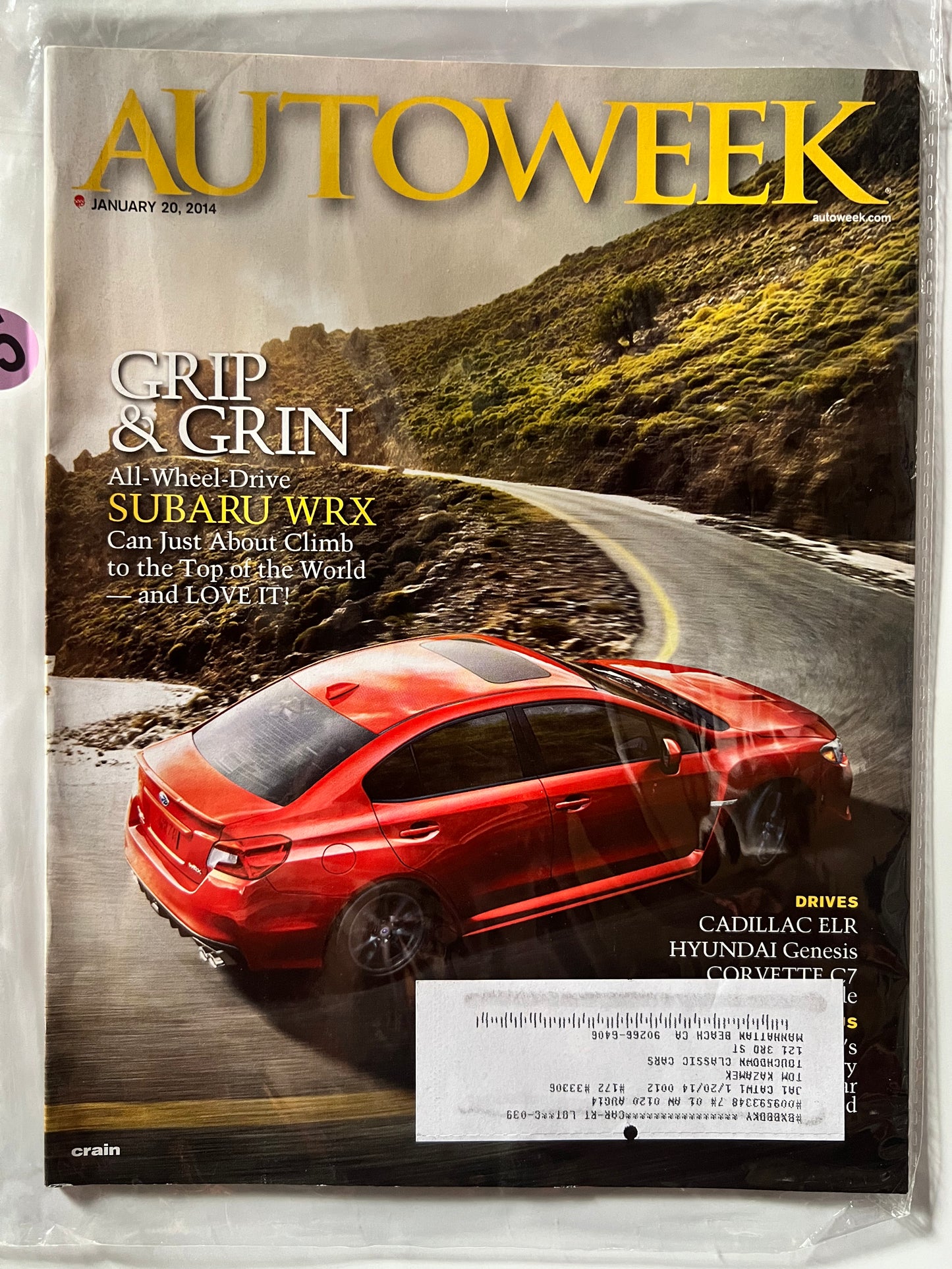 AutoWeek January 20 2014 "Grip&Grin" Subaru Impreza WRX