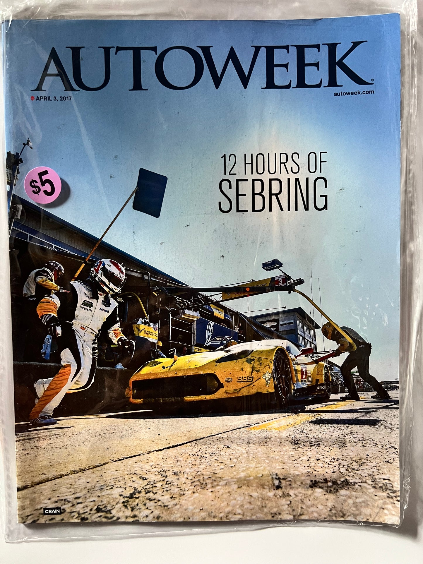 AutoWeek April 3 2017 "12 Hours of Sebring" Chevy Corvette C7R