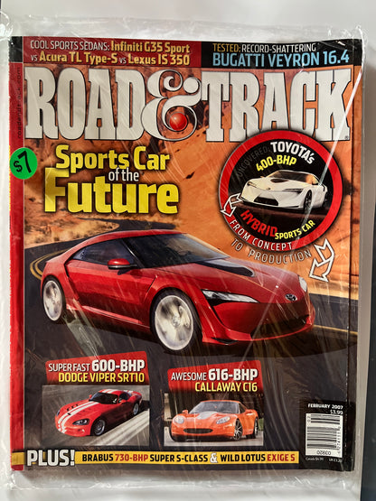 Road&Track February 2007 "Sports Car of the Furture" Toyota Concept