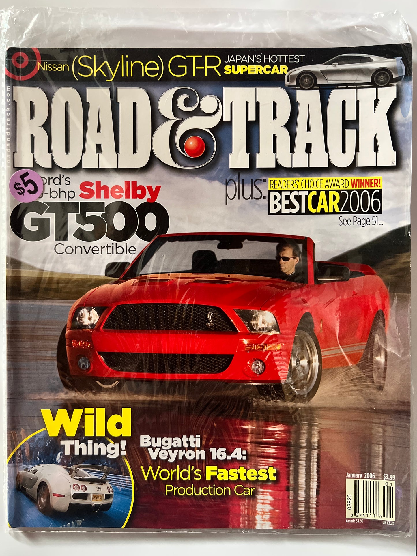 Road&Track January 2006 "Shelby GT500 Convertible"