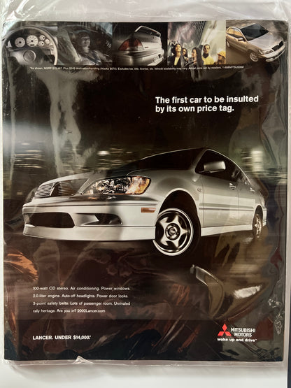 Road&Track December 2001 "The Legendary Z Returns" Nissan 350Z