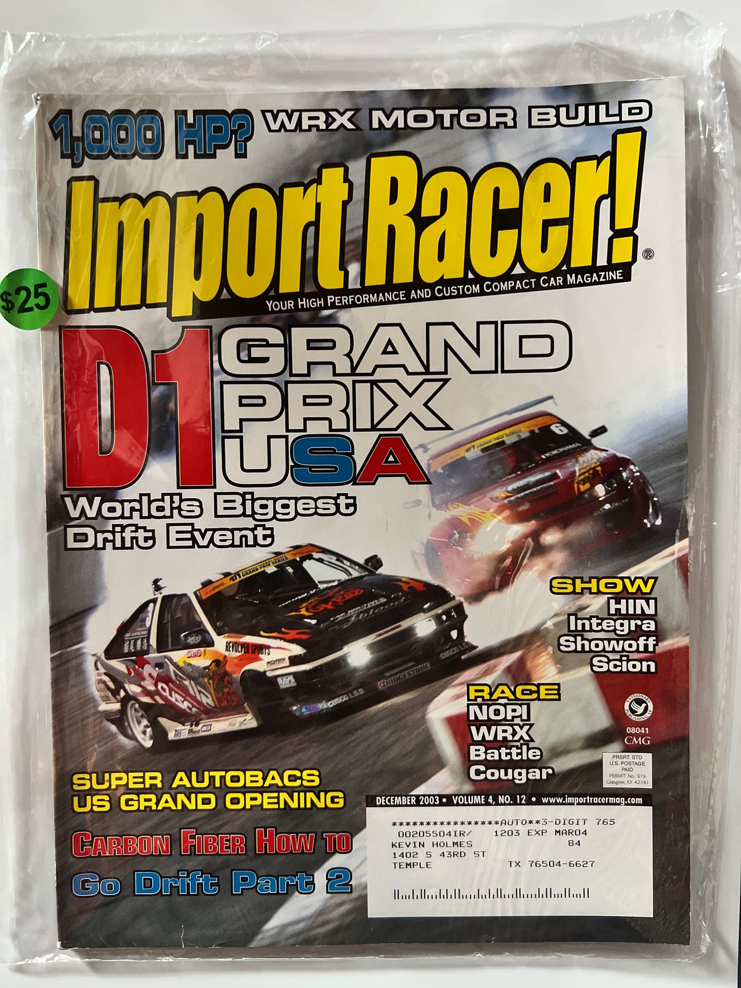 Import Racer December 2003 "D1 Grand Prix" Toyota AE86/ Nissan Silvia S15