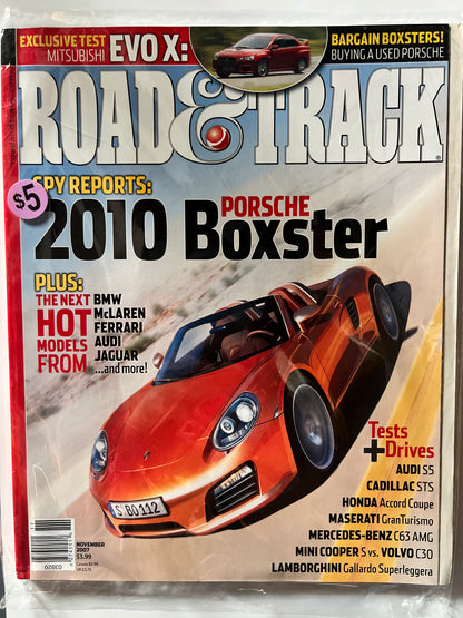 Road&Track November 2007 "2010 Boxter"Porsche Concept