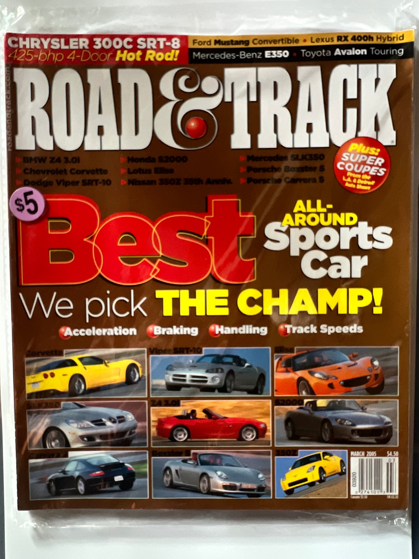 Road&Track March 2005 "Best Sports Car "