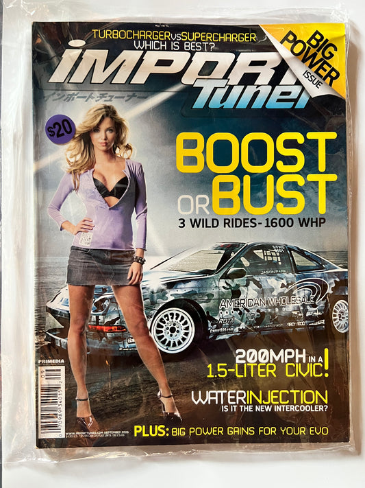 Import Tuner September 2006 "Boost or Bust" Acura Integra