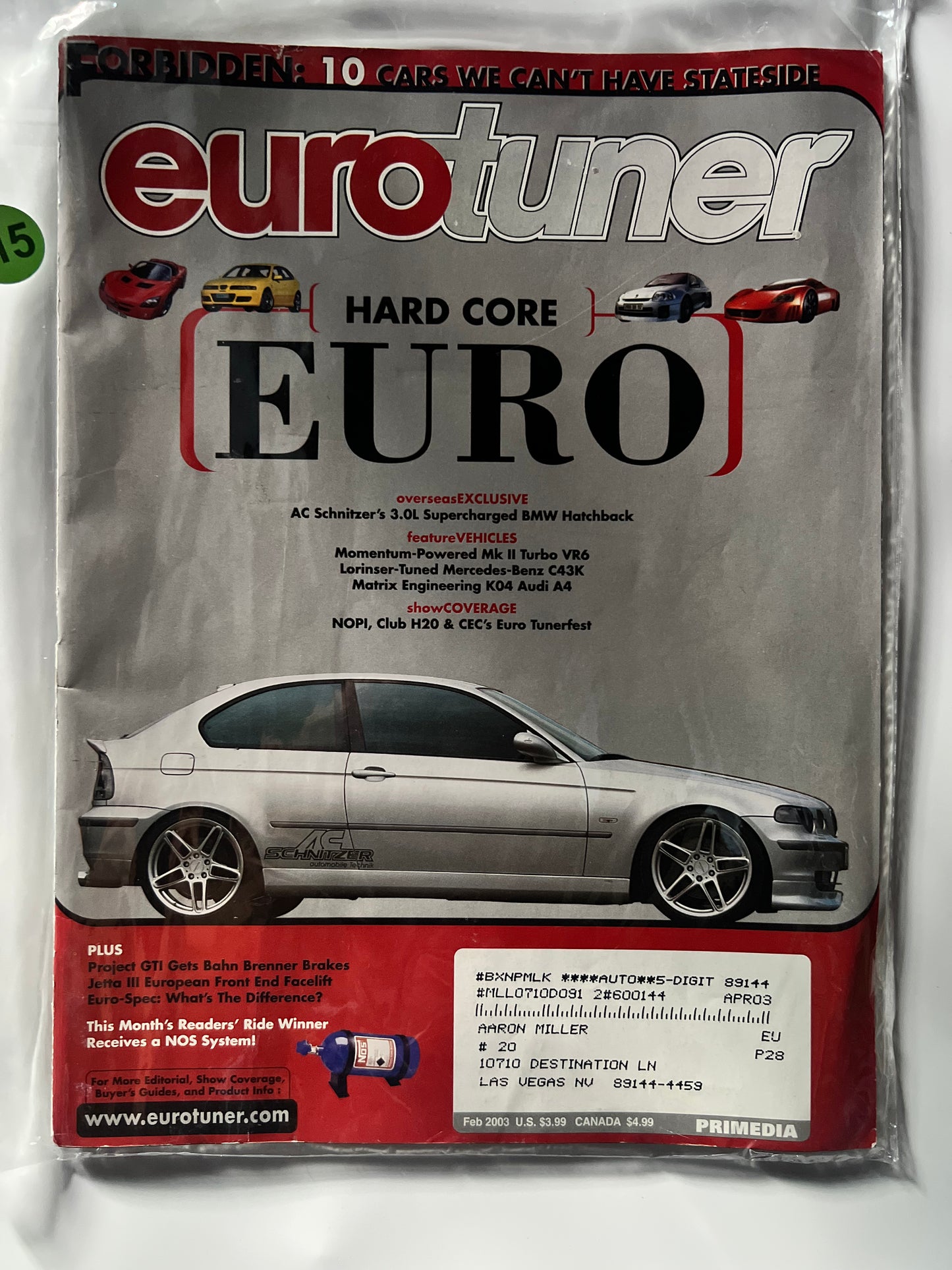 EuroTuner Febuary 2003 "Hard Core Euro" AC Schnitzer ACS3 C30 Compact