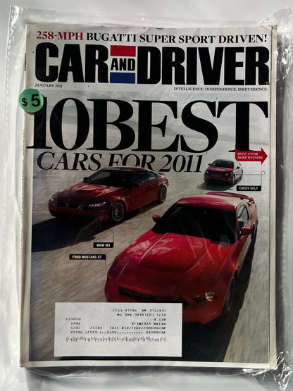 Car and Driver January 2011 "10 Best Cars for 2011"