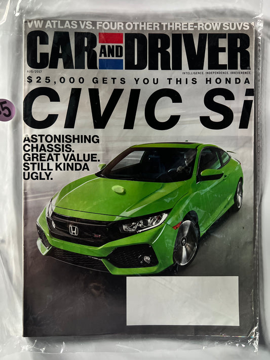 Car and Driver August 2017 "Civic SI"