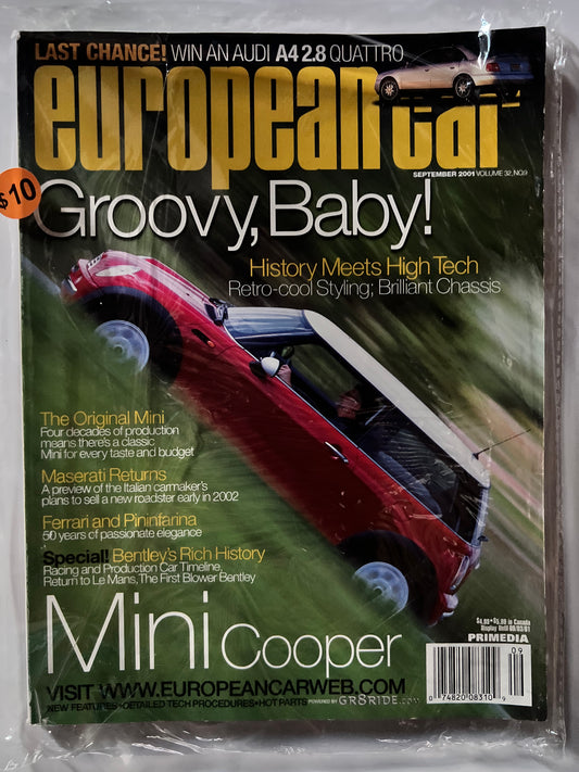 European Car September 2001 "Groovy, Baby" Mini Cooper